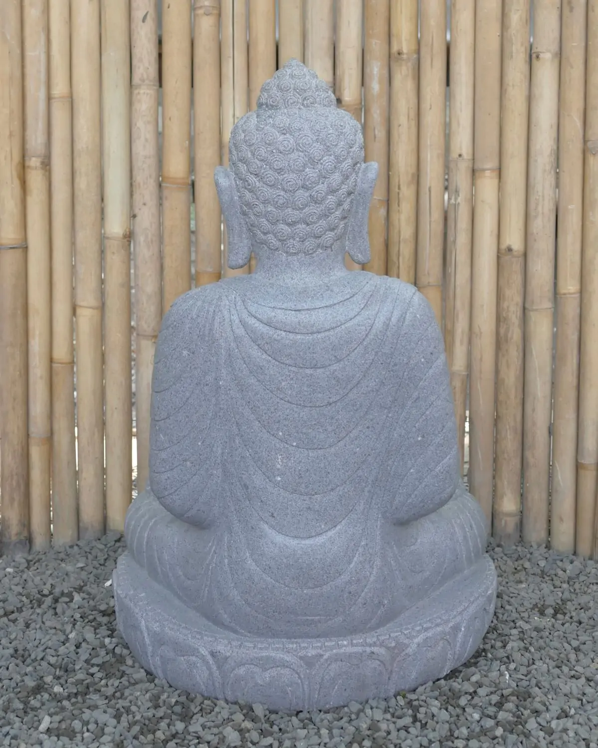  Product image 6 of the product “Seated Buddha made of Riverstone in Dhyana position - gesture of meditation, H. 81cm. ”